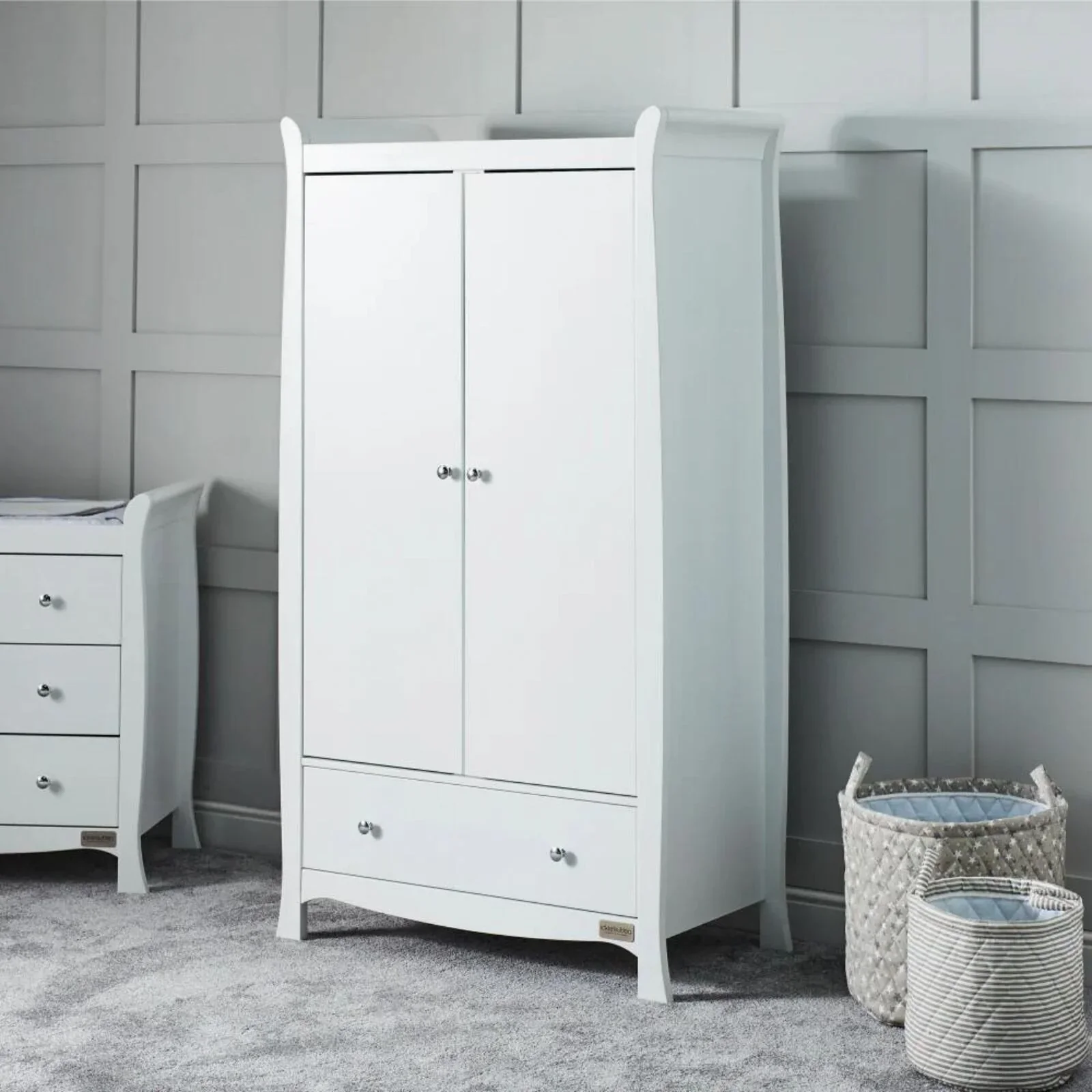 Ickle Bubba Snowdon Wardrobe - White - Image 2