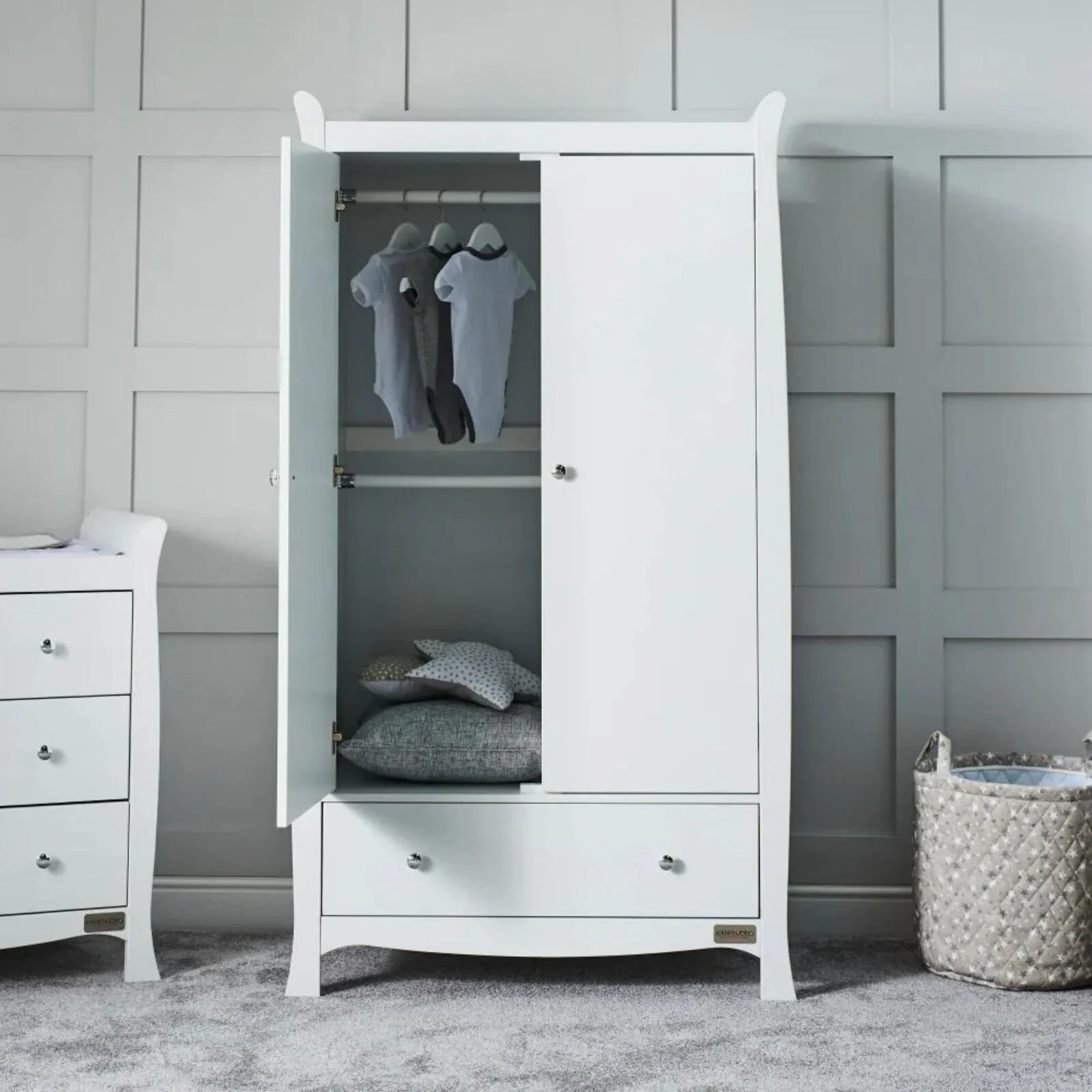 Ickle Bubba Snowdon Wardrobe - White - Image 3