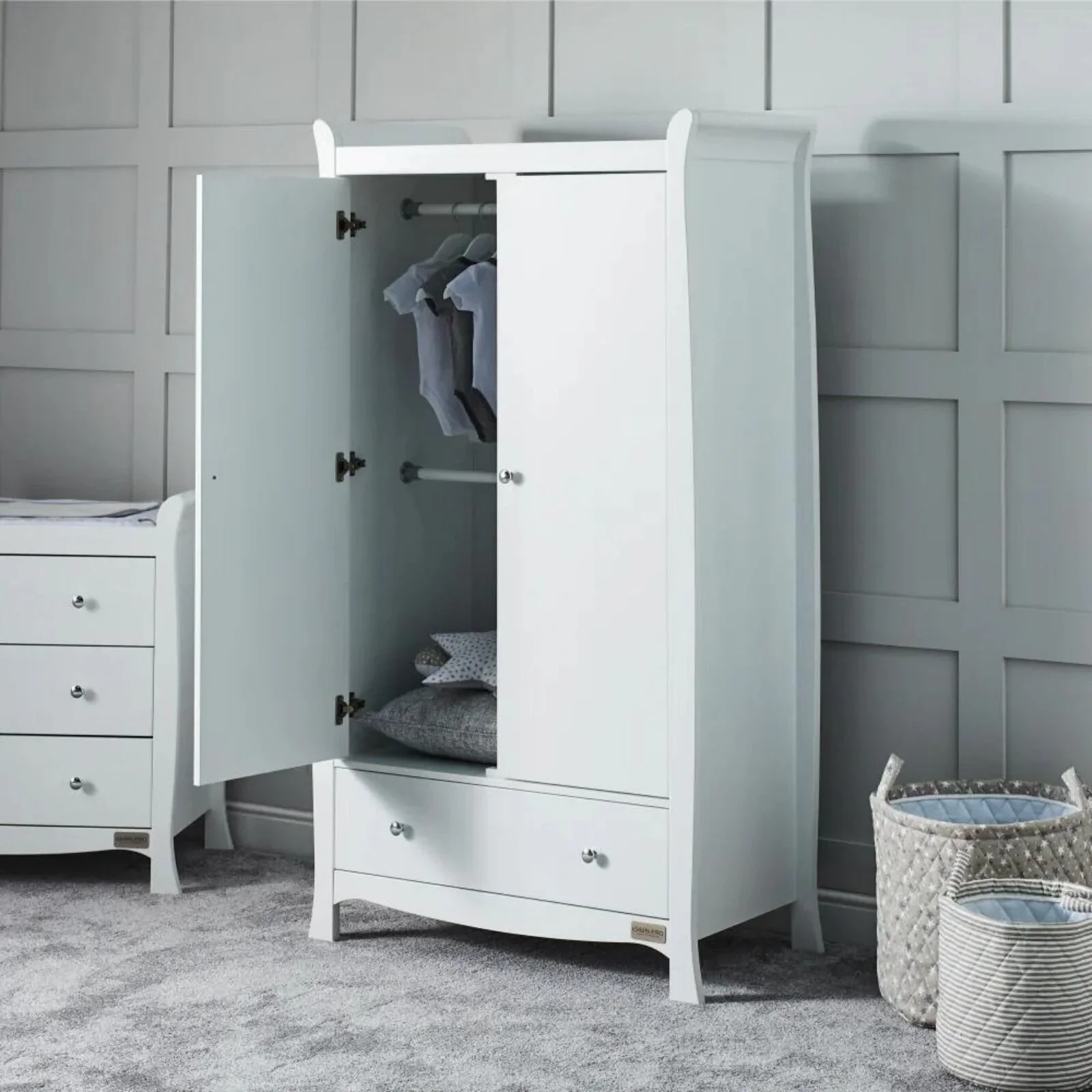 Ickle Bubba Snowdon Wardrobe - White - Image 4
