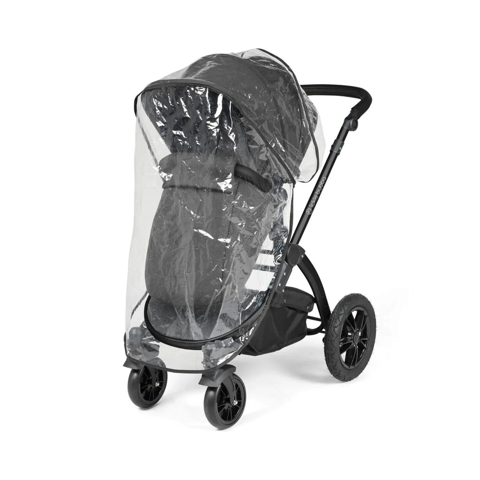 Ickle Bubba Stomp Luxe 2-in-1 Pushchair & Carrycot - Black/Charcoal Grey/Black - Image 10