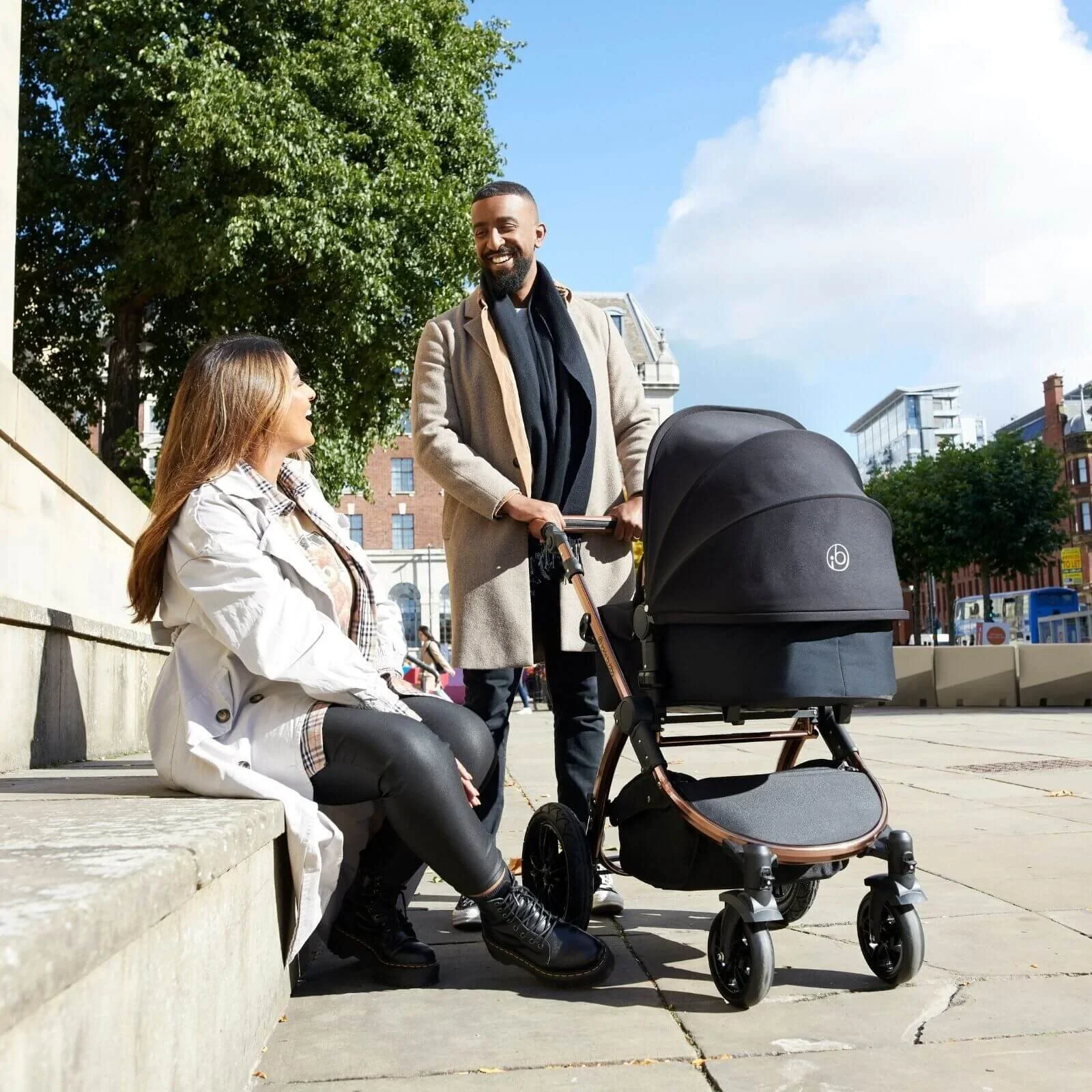 Ickle Bubba Stomp Luxe 2-in-1 Pushchair & Carrycot - Black/Charcoal Grey/Black - Image 15