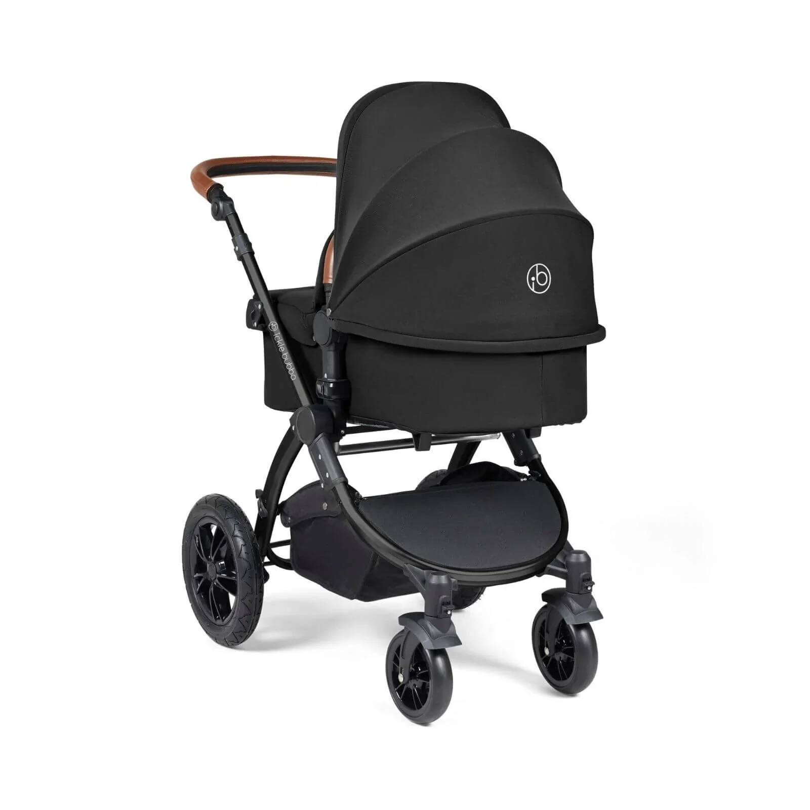 Ickle Bubba Stomp Luxe 2-in-1 Pushchair & Carrycot - Black/Midnight/Tan - Image 6