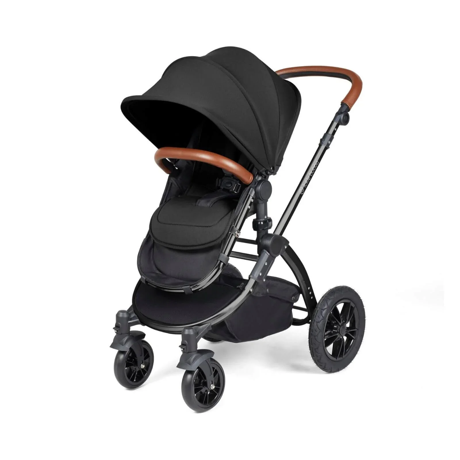 Ickle Bubba Stomp Luxe 2-in-1 Pushchair & Carrycot - Black/Midnight/Tan - Image 7