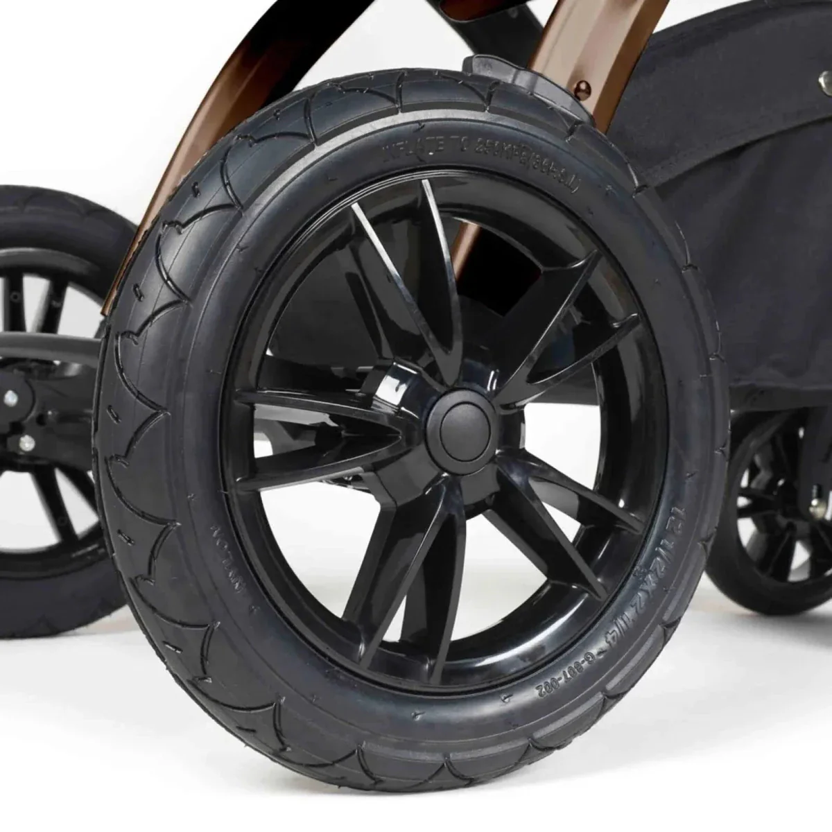 Ickle Bubba Stomp Luxe Travel System with i-Size Cirrus Car Seat & ISOFIX Base 12 pcs - Bronze & Midnight & Black - Image 18