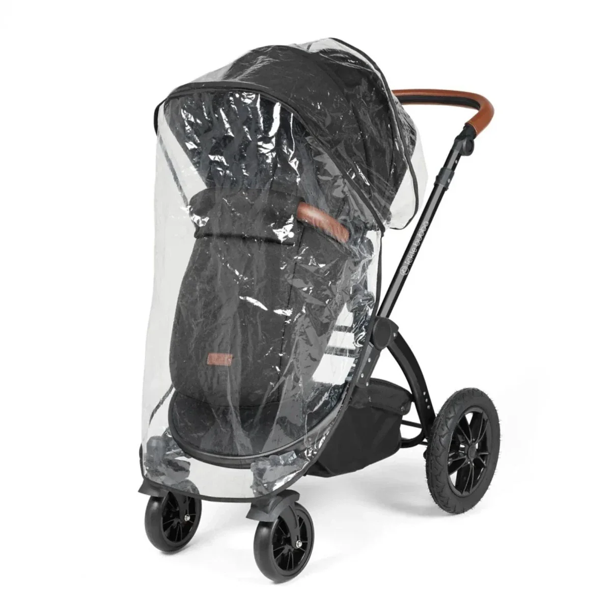 Ickle Bubba Stomp Luxe Travel System with i-Size Stratus Car Seat & ISOFIX Base 12 pcs - Black & Midnight & Tan - Image 12