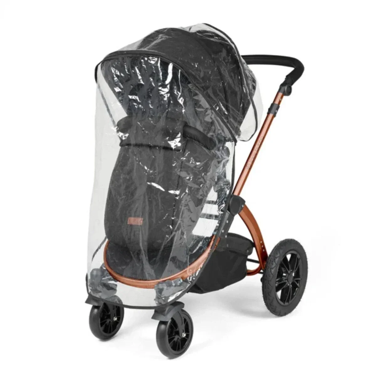 Ickle Bubba Stomp Luxe Travel System with i-Size Stratus Car Seat & ISOFIX Base 12 pcs - Bronze & Midnight & Black - Image 12