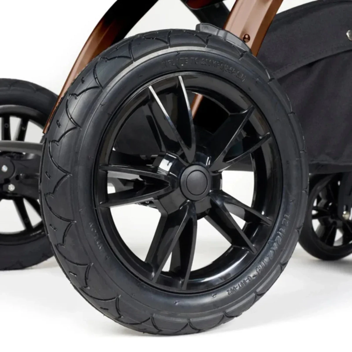 Ickle Bubba Stomp Luxe Travel System with i-Size Stratus Car Seat & ISOFIX Base 12 pcs - Bronze & Midnight & Black - Image 18