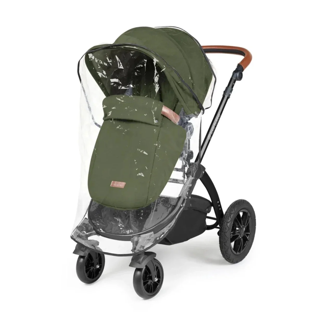 Ickle Bubba Stomp Luxe Travel System with i-Size Stratus Car Seat & ISOFIX Base 12 pcs - Black & Woodland & Tan - Image 12