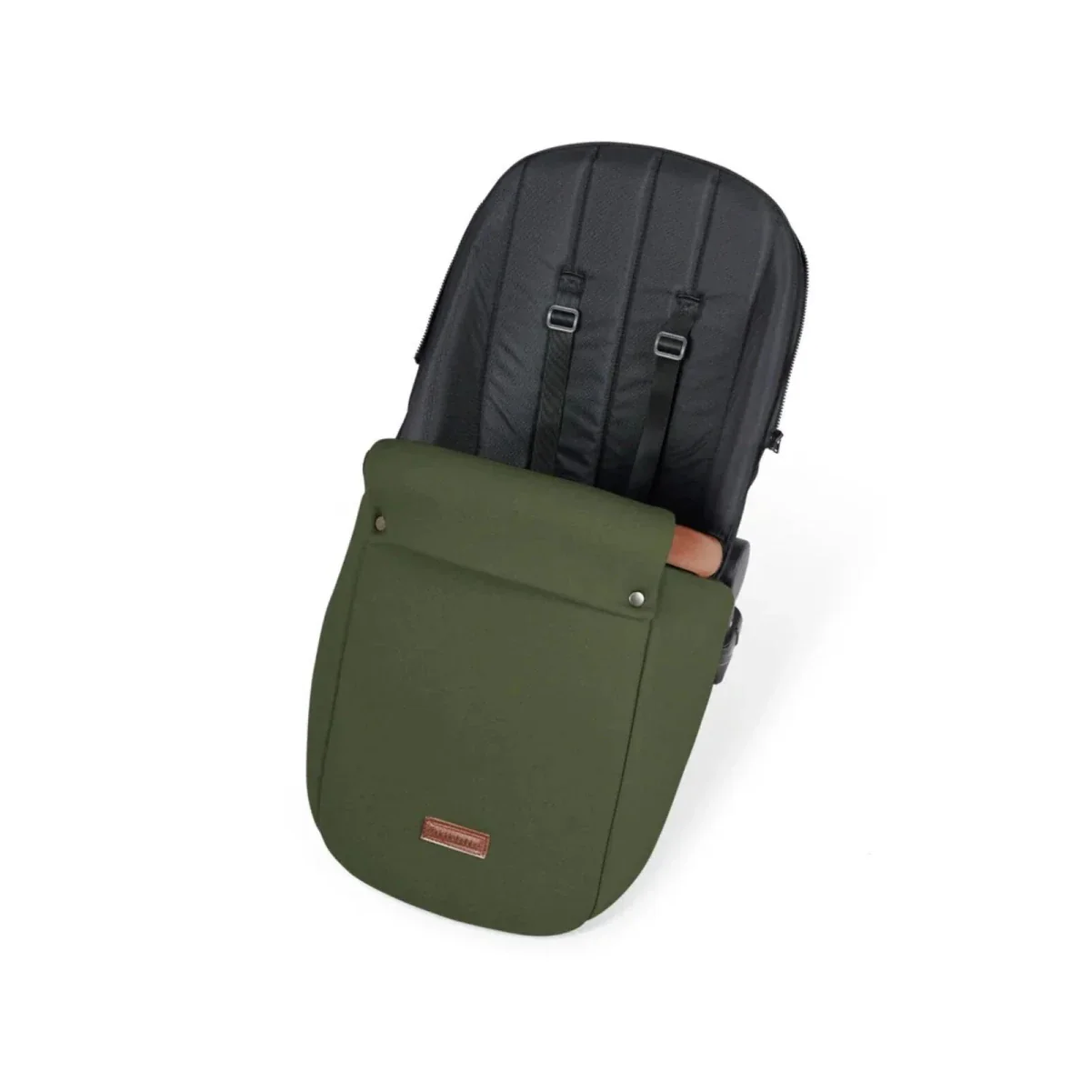 Ickle Bubba Stomp Luxe Travel System with i-Size Stratus Car Seat & ISOFIX Base 12 pcs - Black & Woodland & Tan - Image 16