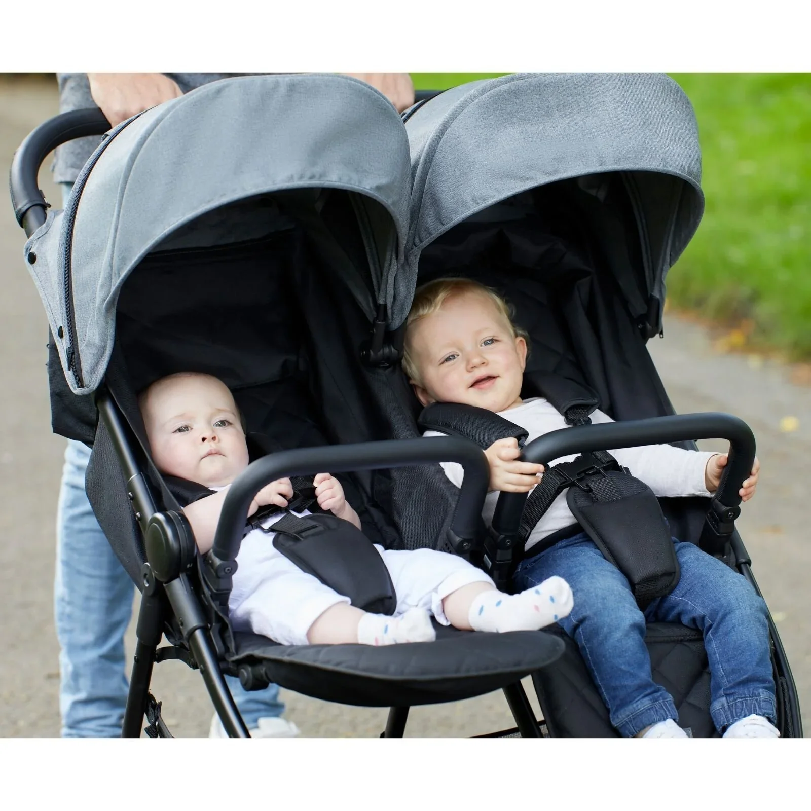 Ickle Bubba Venus Max Double Stroller - Black - Image 17