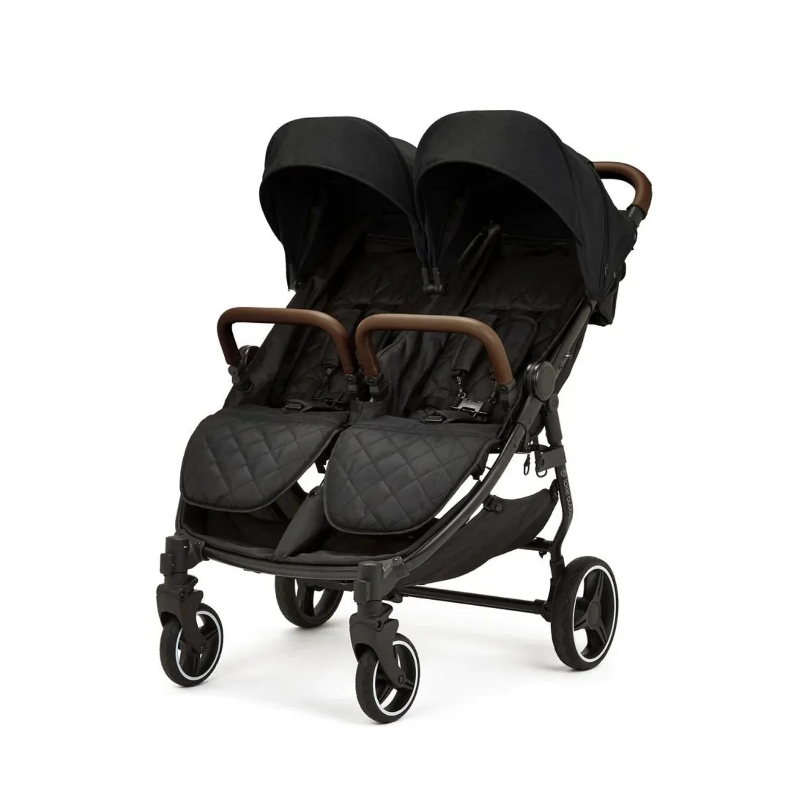 Ickle Bubba Venus Max Double Stroller - Black - Image 2