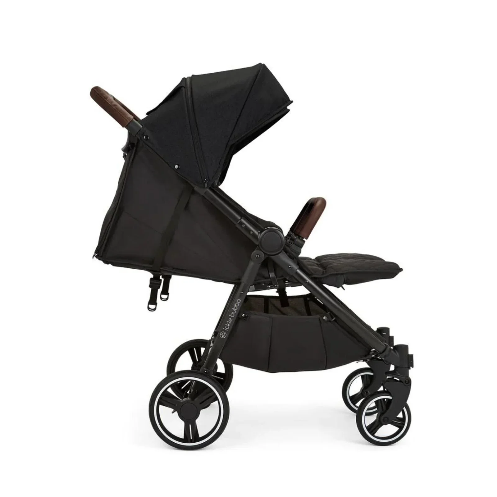 Ickle Bubba Venus Max Double Stroller - Black - Image 4