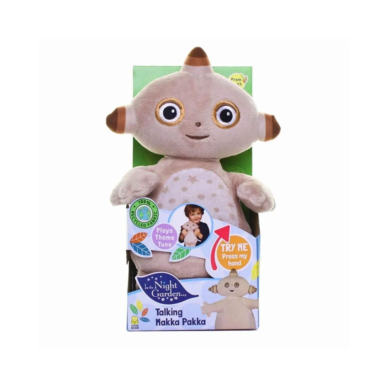 In the Night Garden Makka Pakka Talking Soft Toy - Image 2