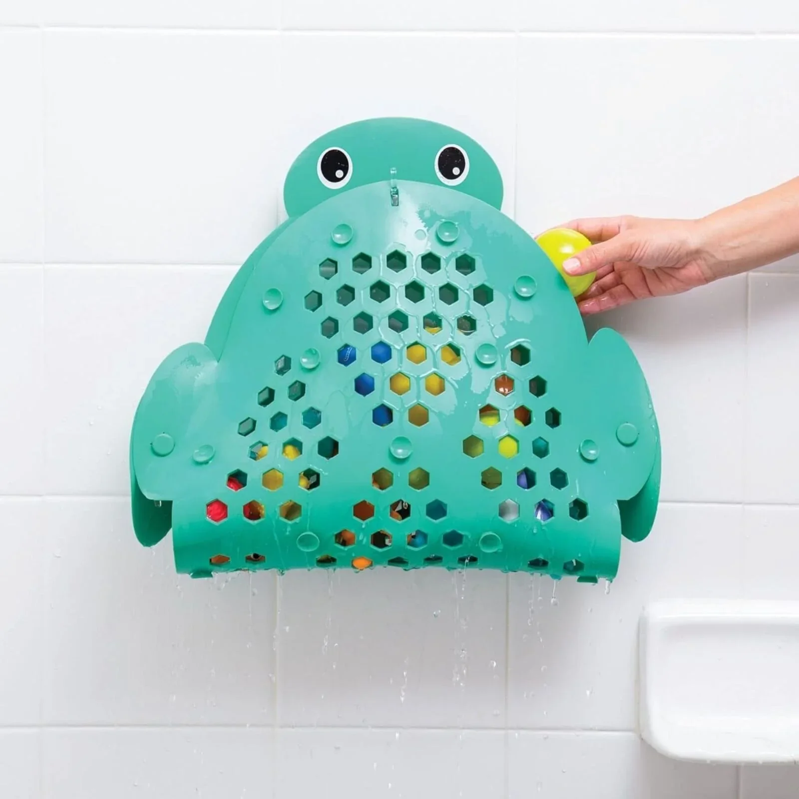 Infantino 2-in-1 Bath Mat & Storage Basket Turtle - Image 5