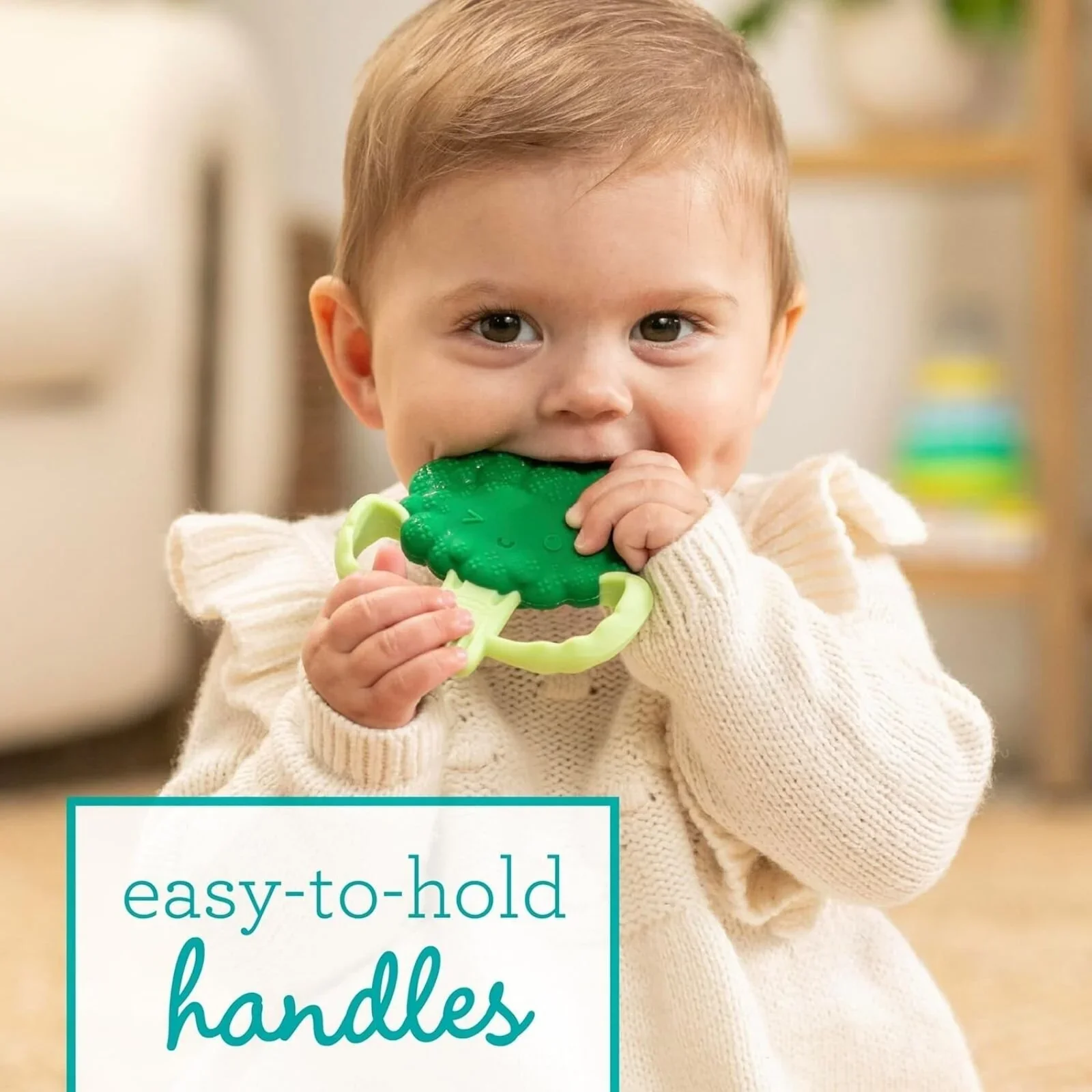 Infantino Lil' Nibbles Teether - Brocolli - Image 2