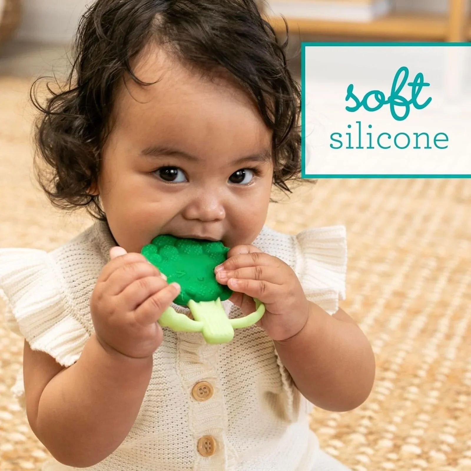 Infantino Lil' Nibbles Teether - Brocolli - Image 3