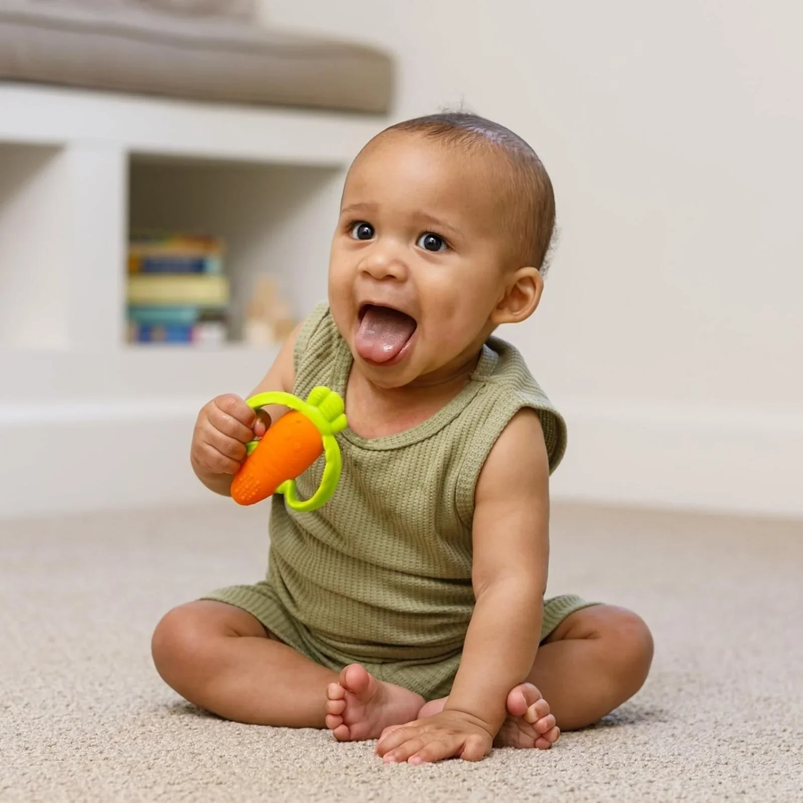 Infantino Lil' Nibbles Teether - Carrot - Image 3