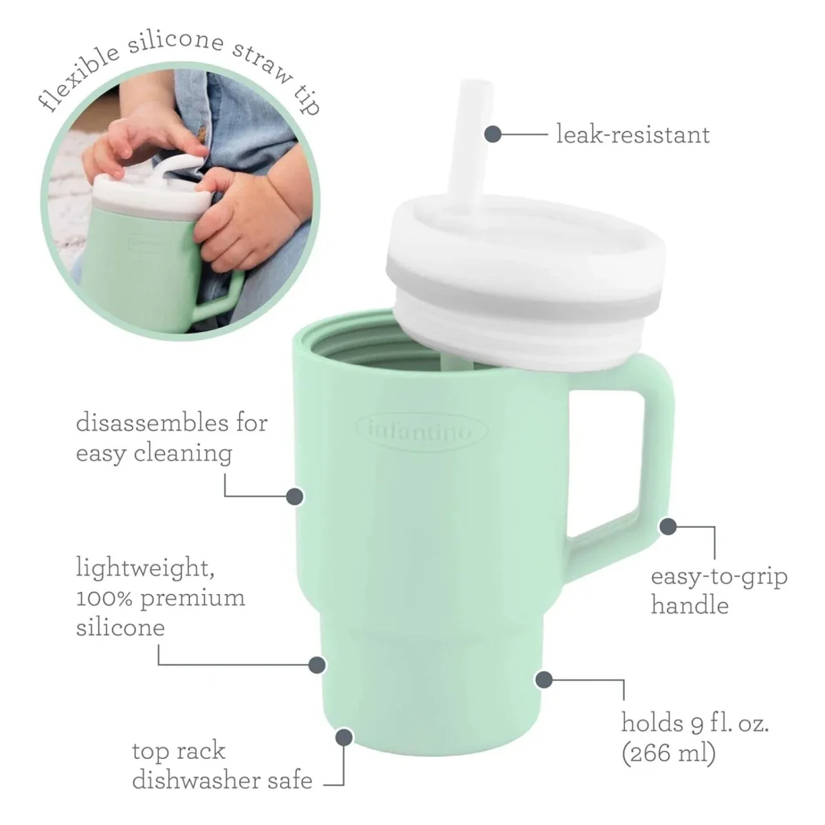 Infantino My First Tumbler - Mint - Image 2