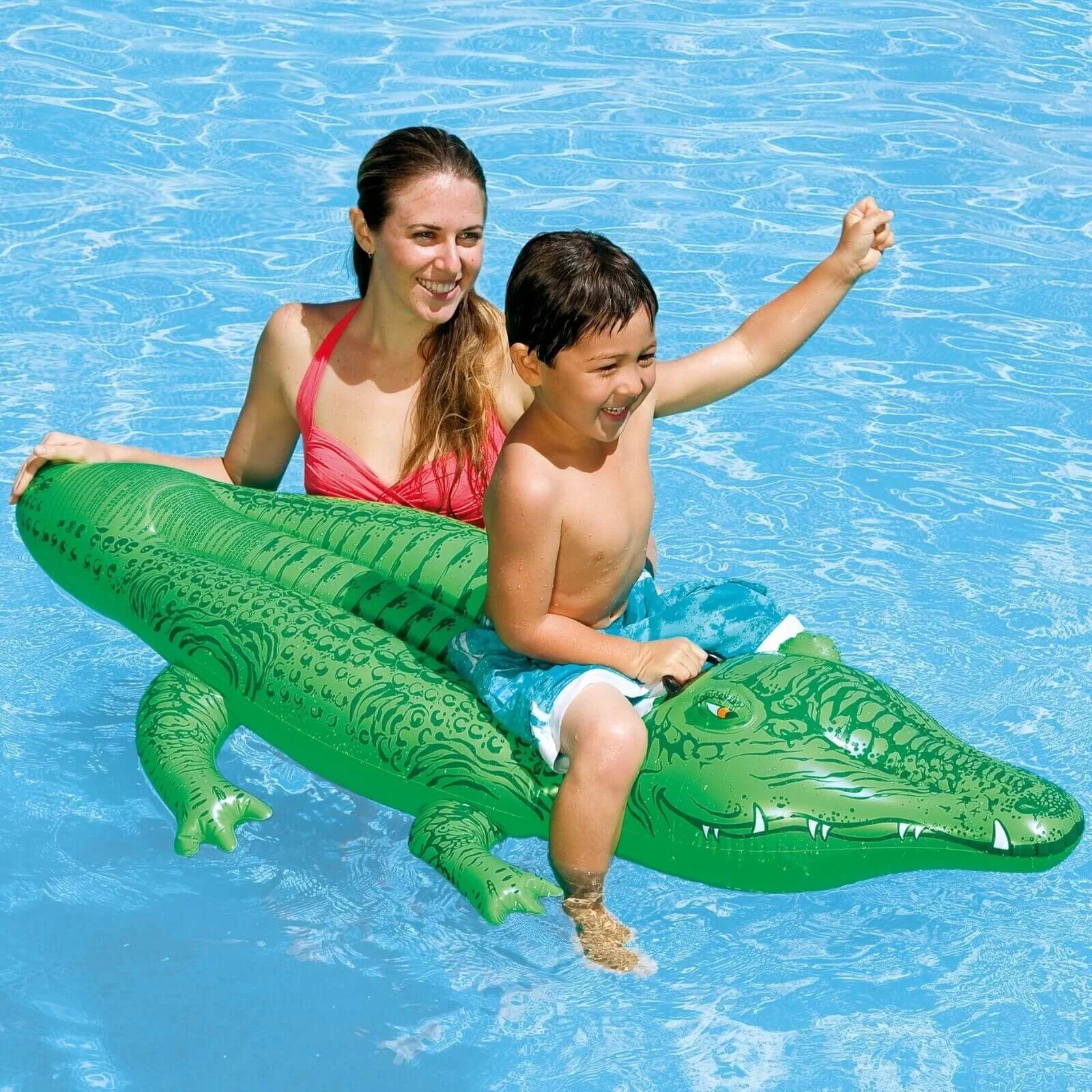 INTEX 66" L'il Gator Ride-On Inflatable Pool Float - Image 2