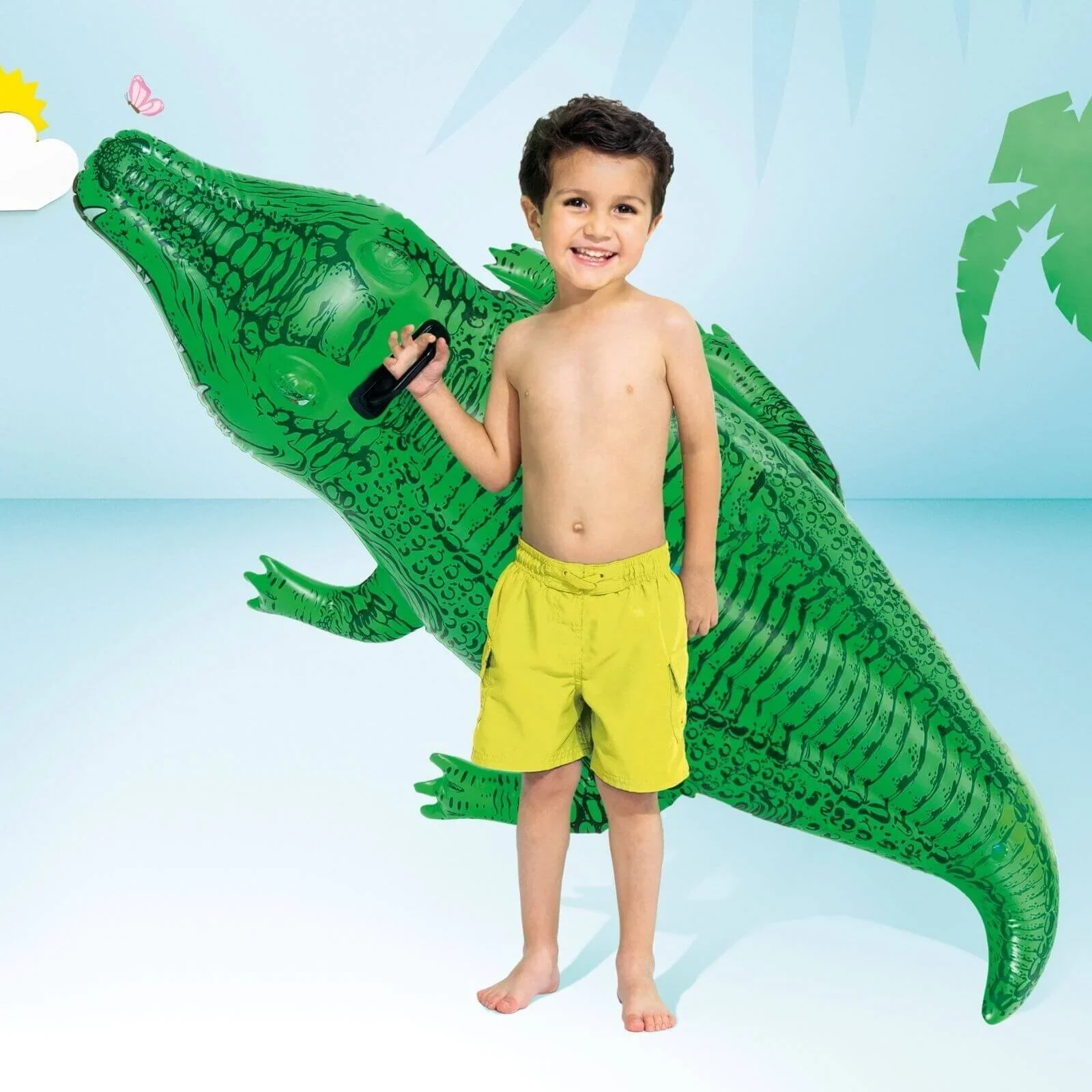 INTEX 66" L'il Gator Ride-On Inflatable Pool Float - Image 4