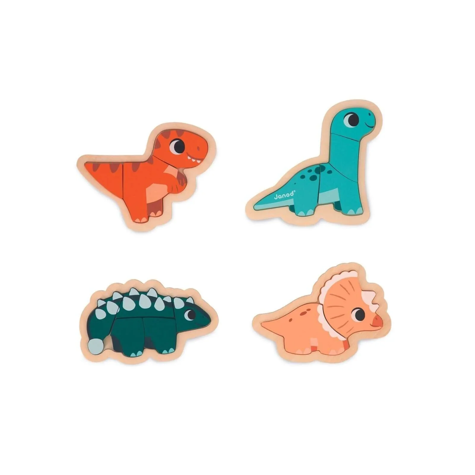 Janod 4 Progressive Puzzles Dino - Image 2