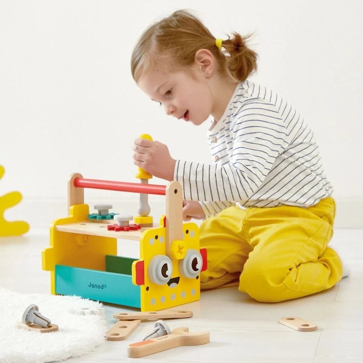 Janod Brico Kids Robot Tool Box - Image 5