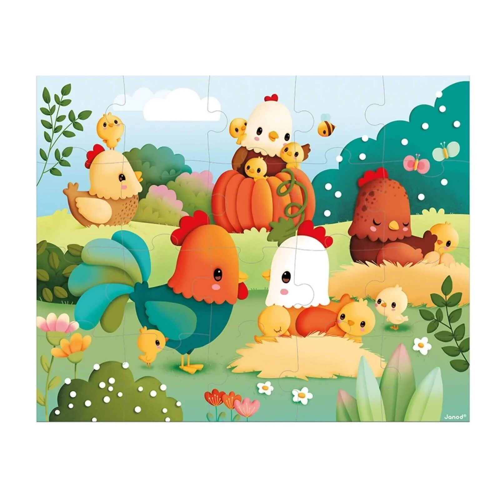 Janod Puzzle Welcome to the Farmyard 20 pcs - Image 2