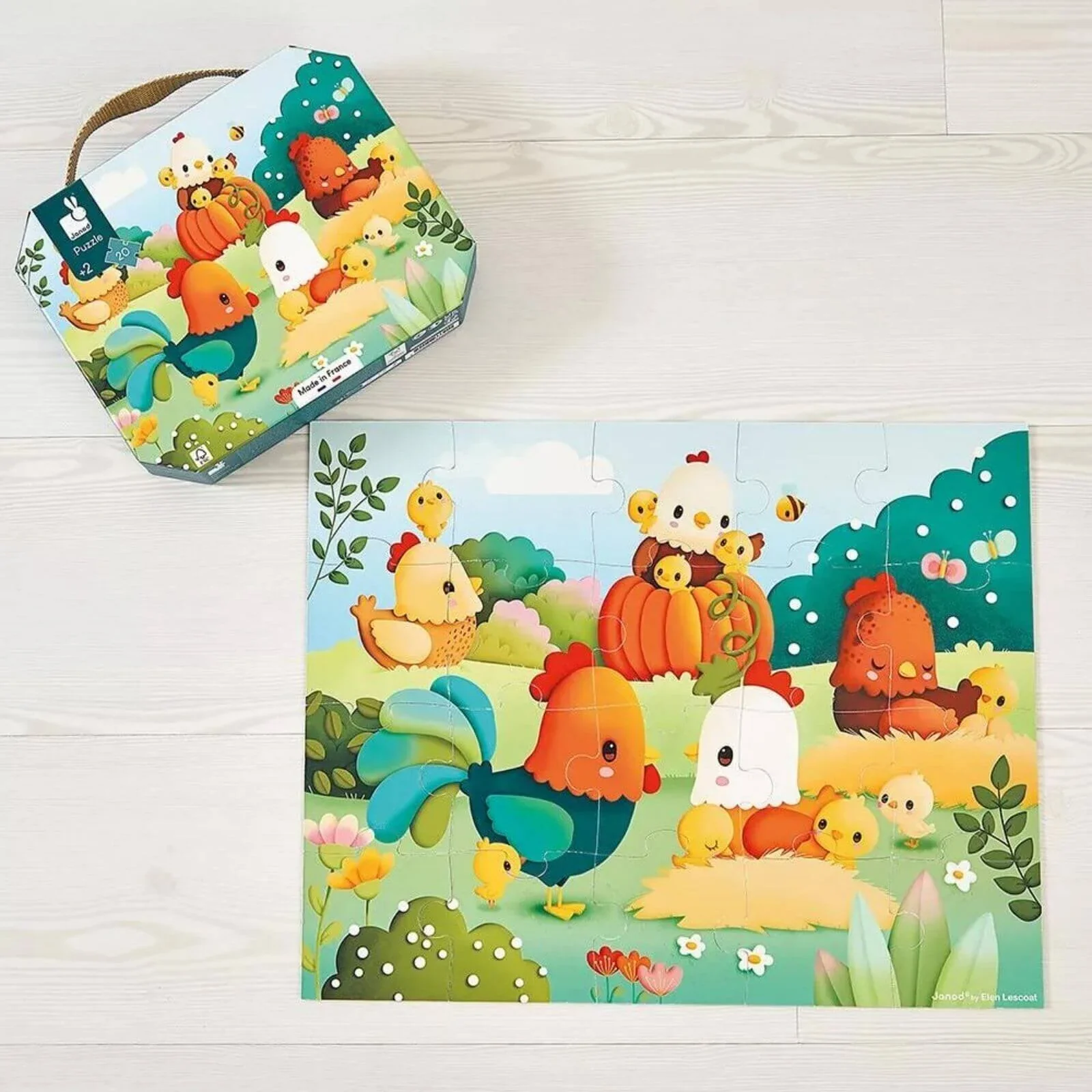 Janod Puzzle Welcome to the Farmyard 20 pcs - Image 3