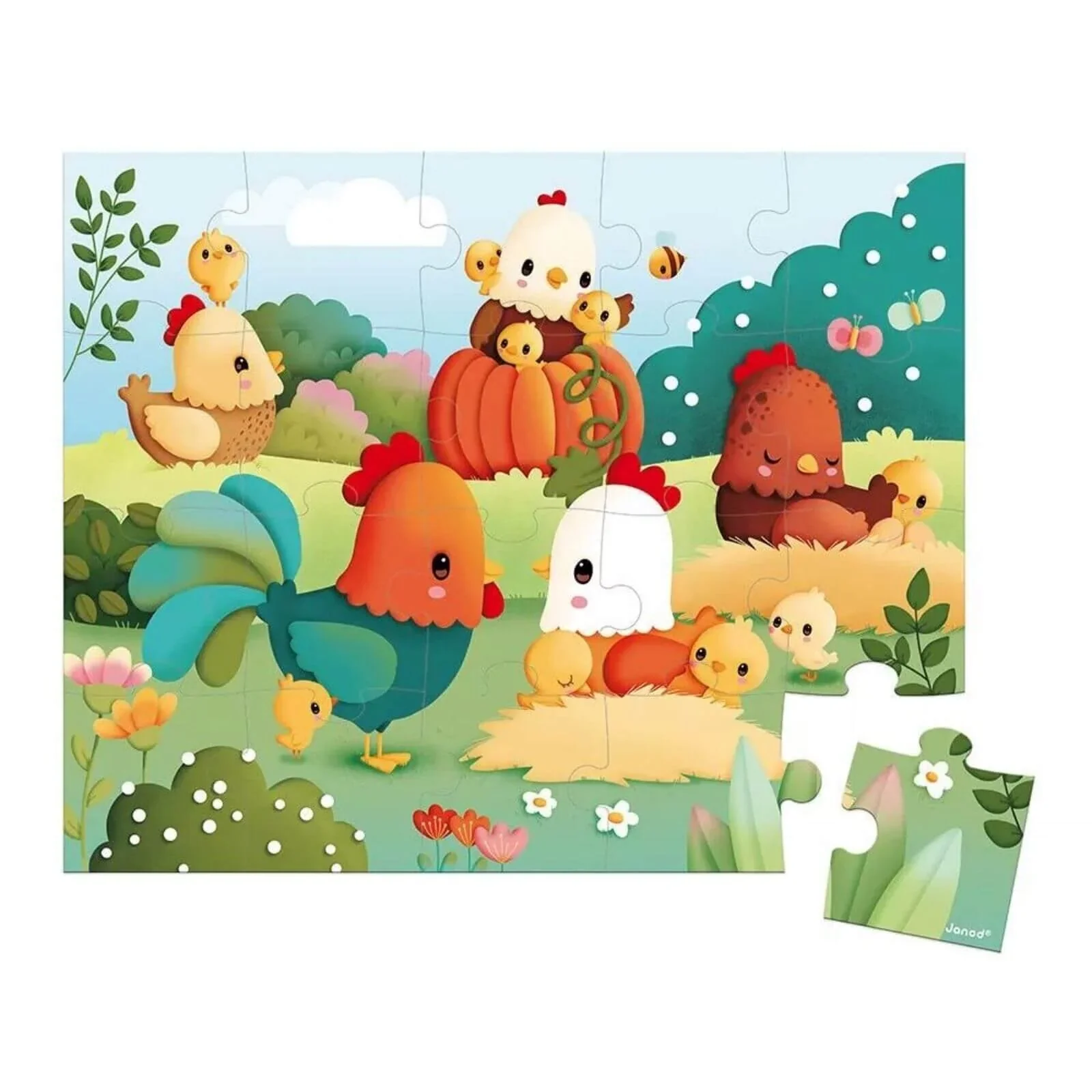 Janod Puzzle Welcome to the Farmyard 20 pcs - Image 4