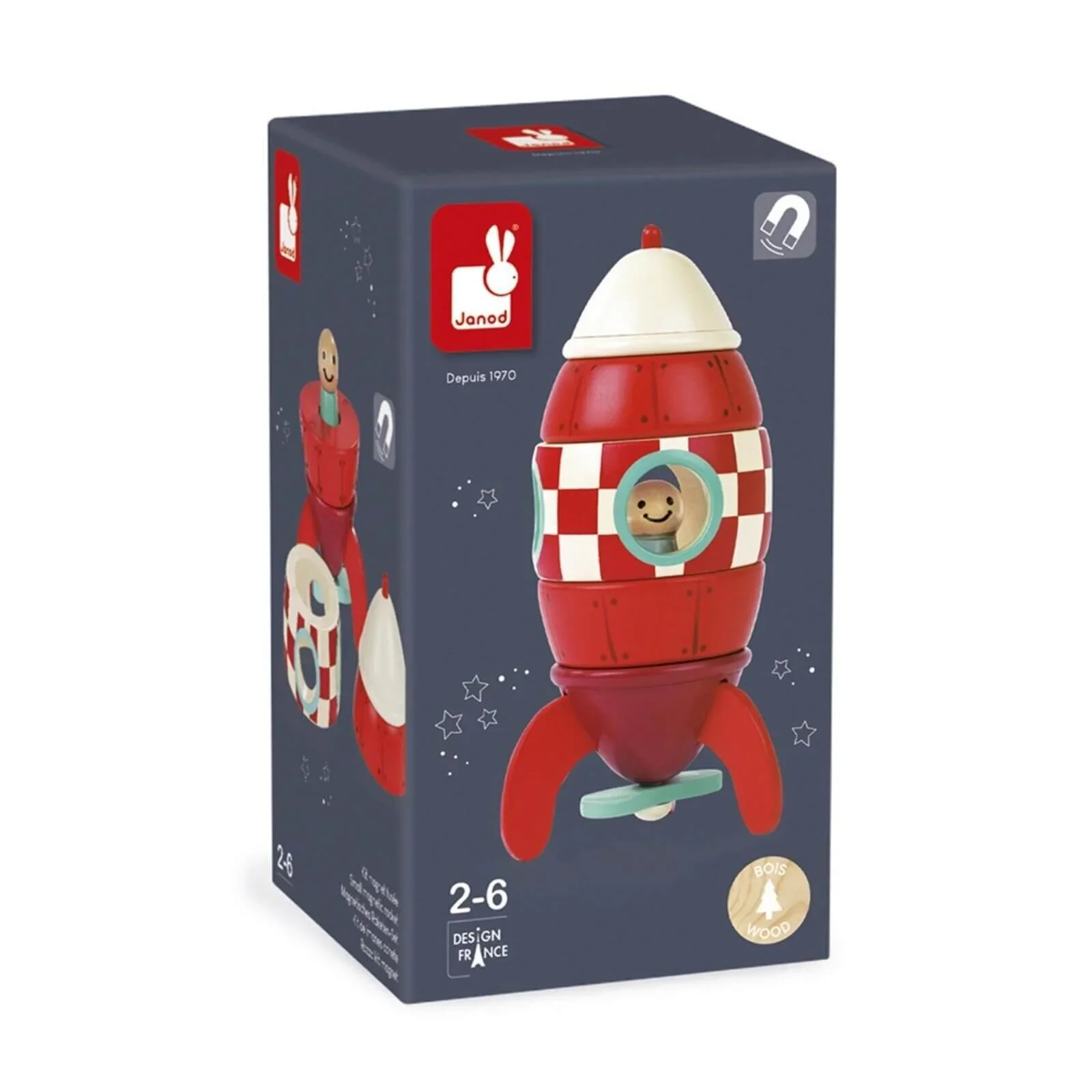 Janod Small Magnetic Rocket - Image 6
