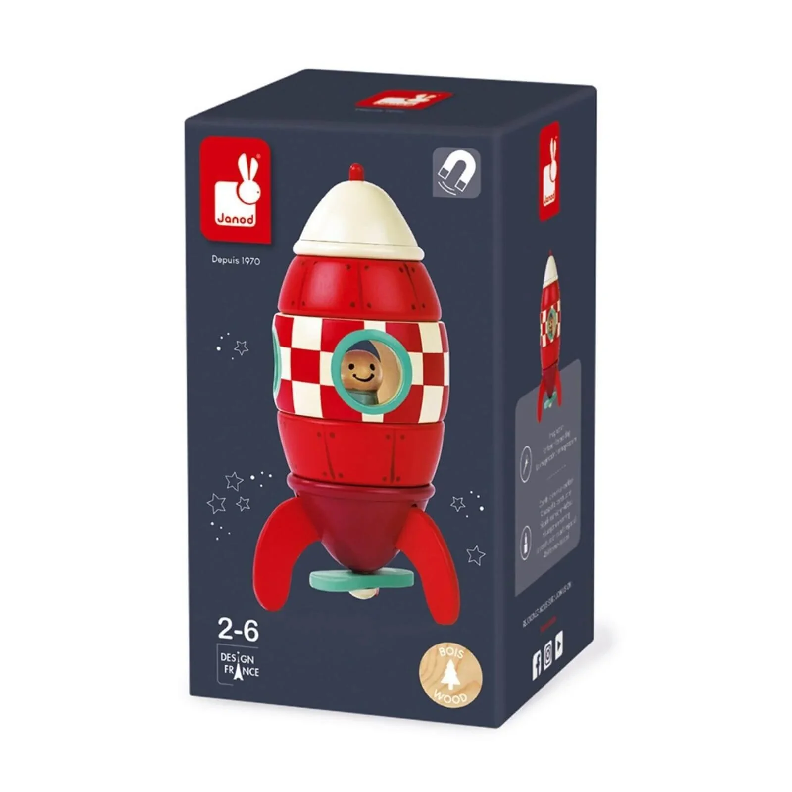 Janod Small Magnetic Rocket - Image 7