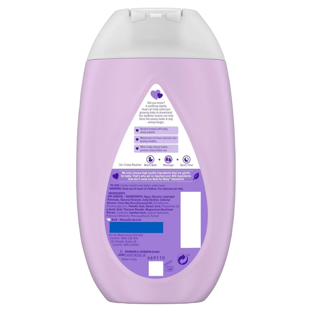 Johnson's Baby Bedtime Lotion 300ml - Image 2