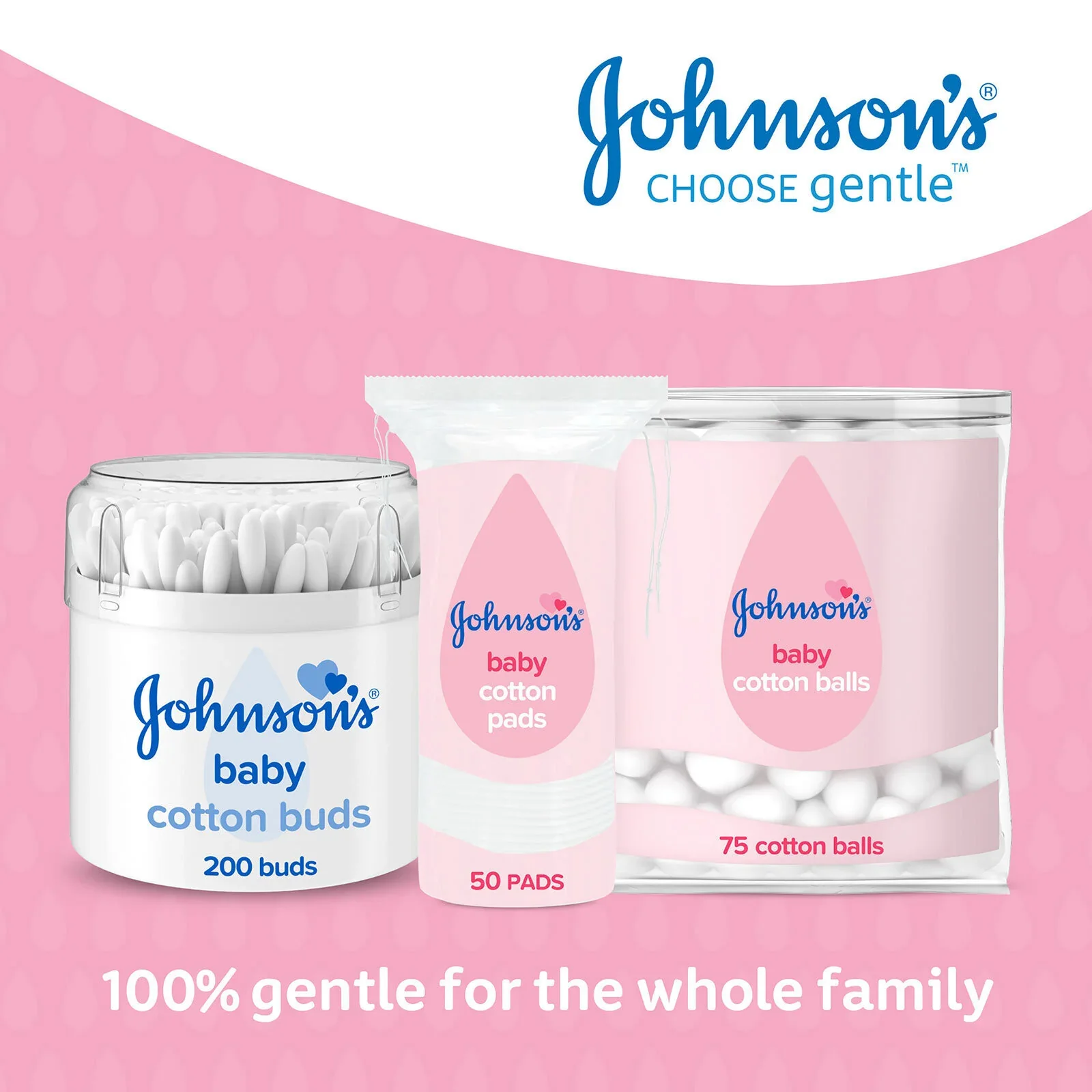 Johnson's Baby Cotton Pads 50 pads - Image 7
