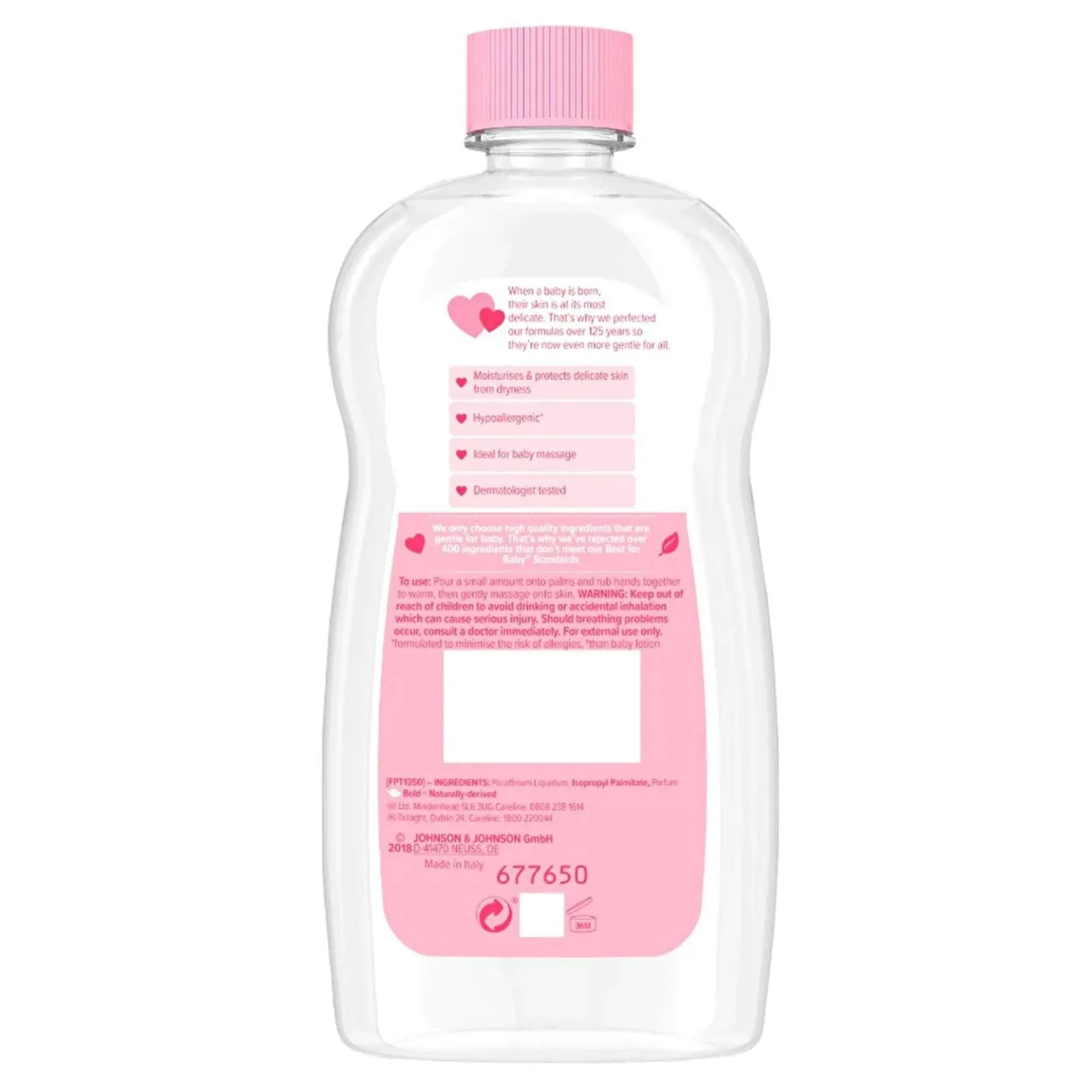 Johnson's Baby Oil 100ml - Image 2