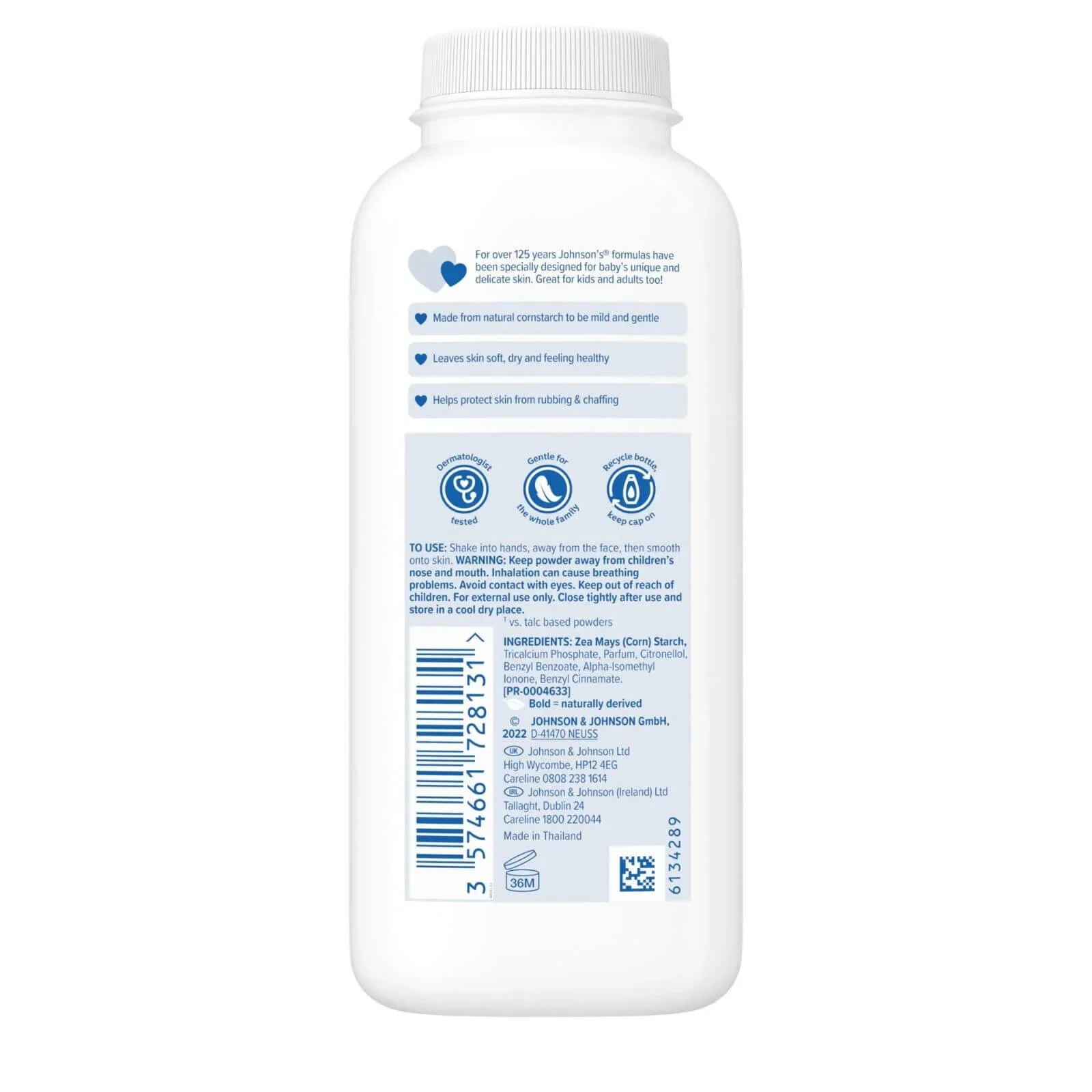 Johnson's Baby Powder Natural 200g - Image 2