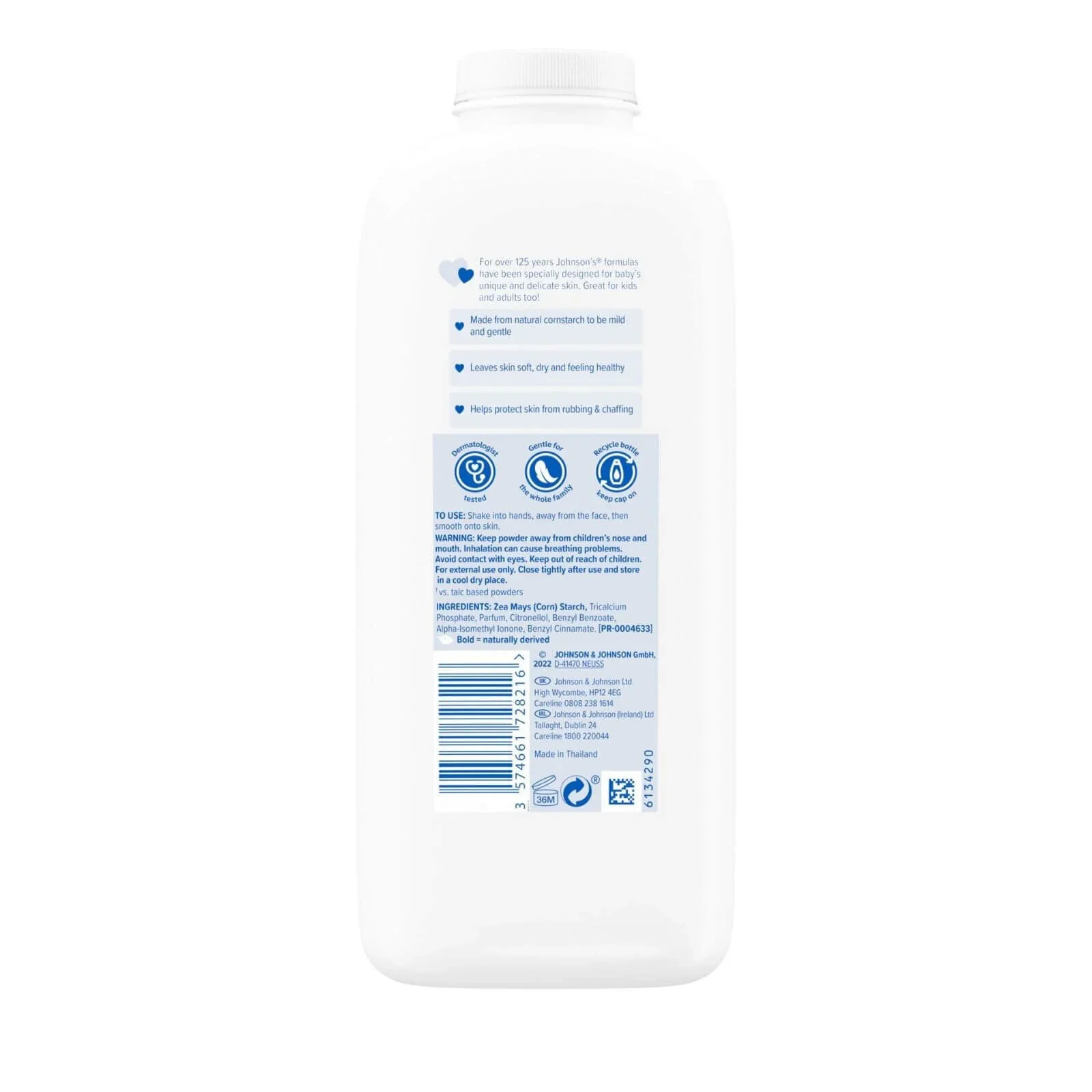 Johnson's Baby Powder Natural 400g - Image 2