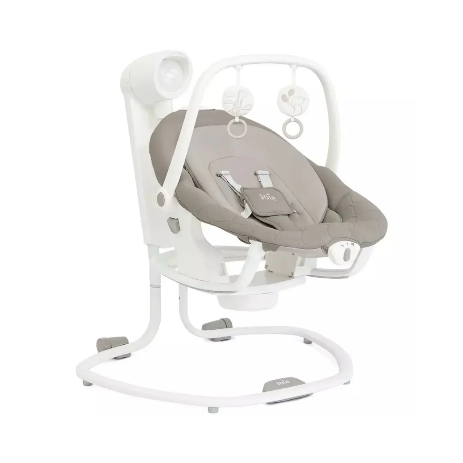 Joie Alore Pushchair with I-Jemini Car Seat & Base & Serina Swing & Calmi Carrycot Bundle - Shale - Image 6