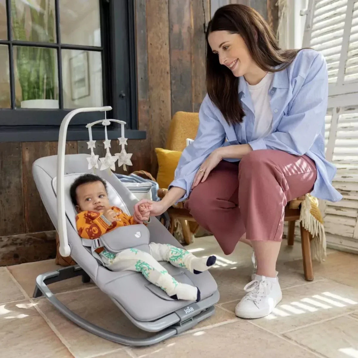 Joie Dreamer Rocker - Strata Acorn Wood - Image 8