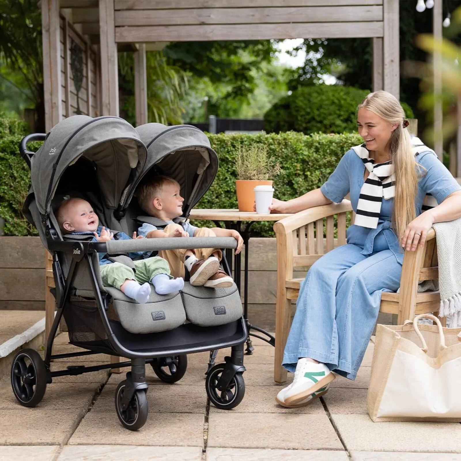 Joie Estrella Signature Double Stroller - Evergreen - Image 8