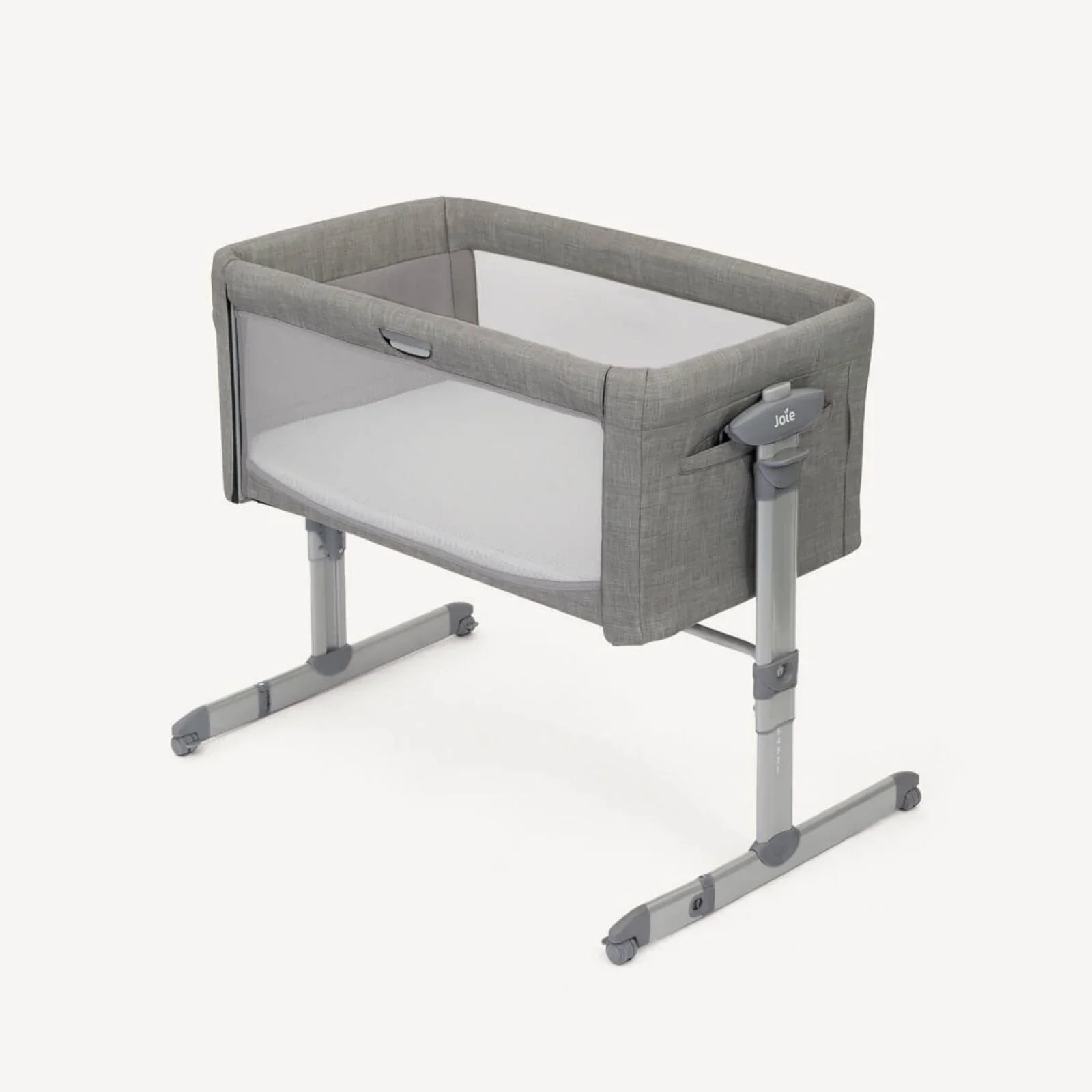 Joie Roomie Glide Bedside Crib - Foggy Grey - Image 2