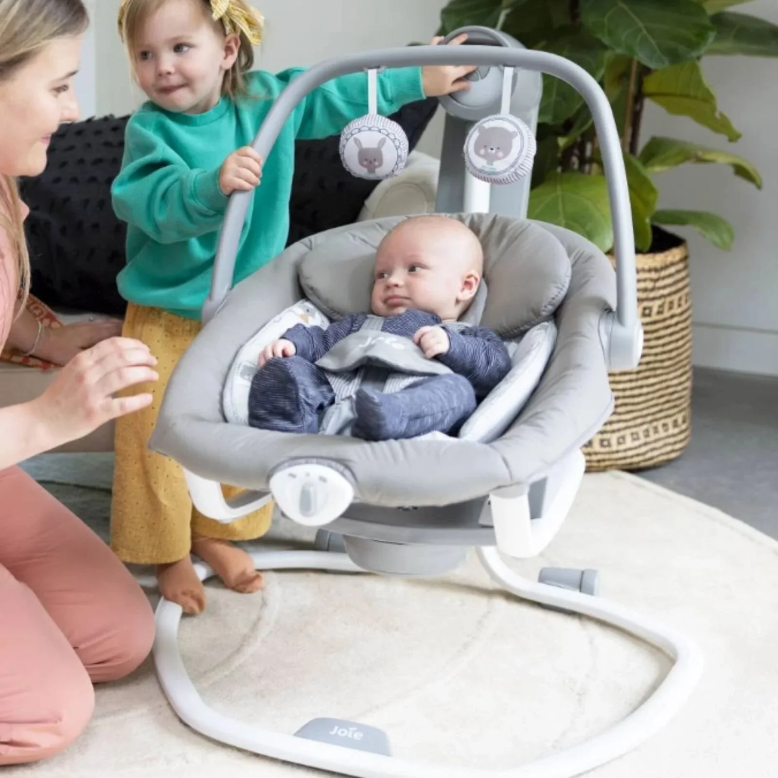 Joie Serina 2-in-1 Swing - Cosmo Grey - Image 5
