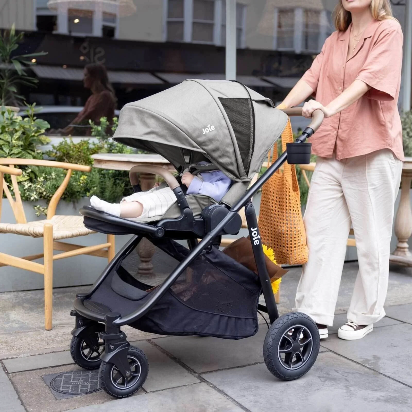 Joie Versatrax Baby Stroller - Pebble - Image 11