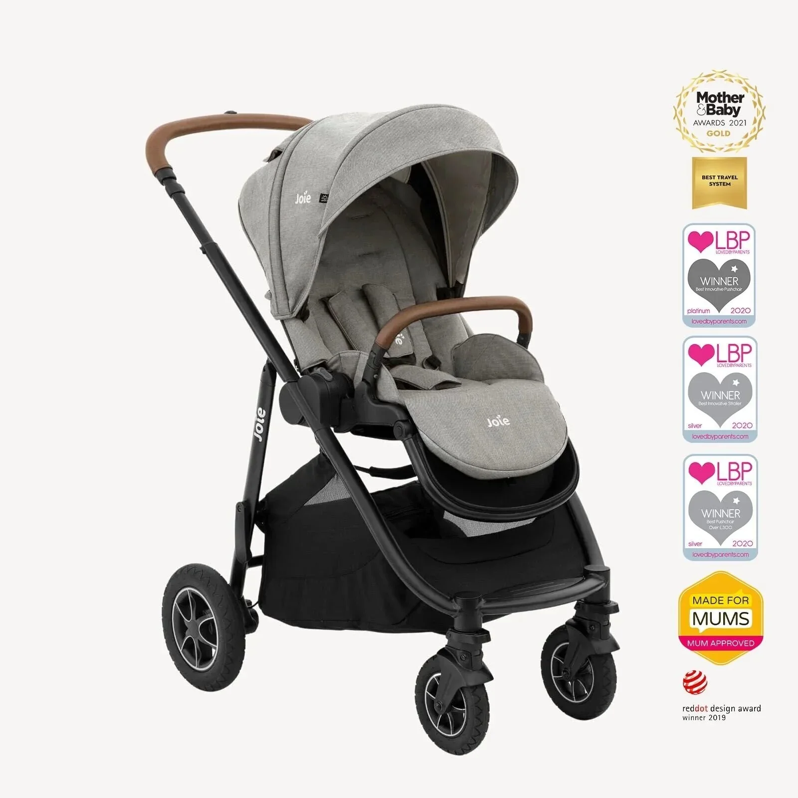 Joie Versatrax Baby Stroller - Pebble - Image 2