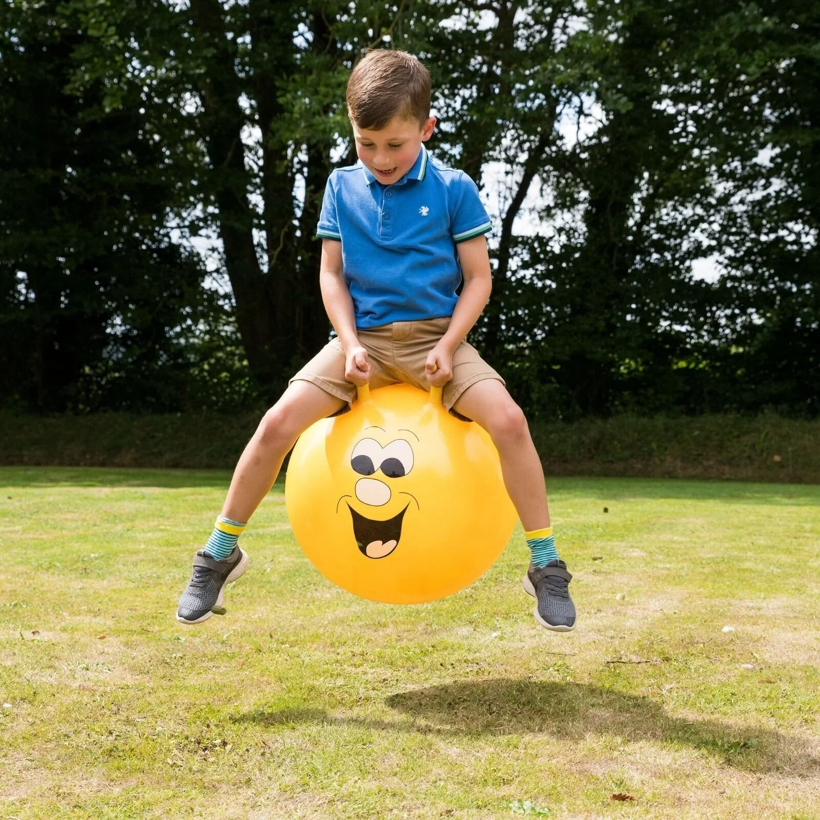 Jump 'N' Bounce Smiley Hopper 50cm - Yellow - Image 2
