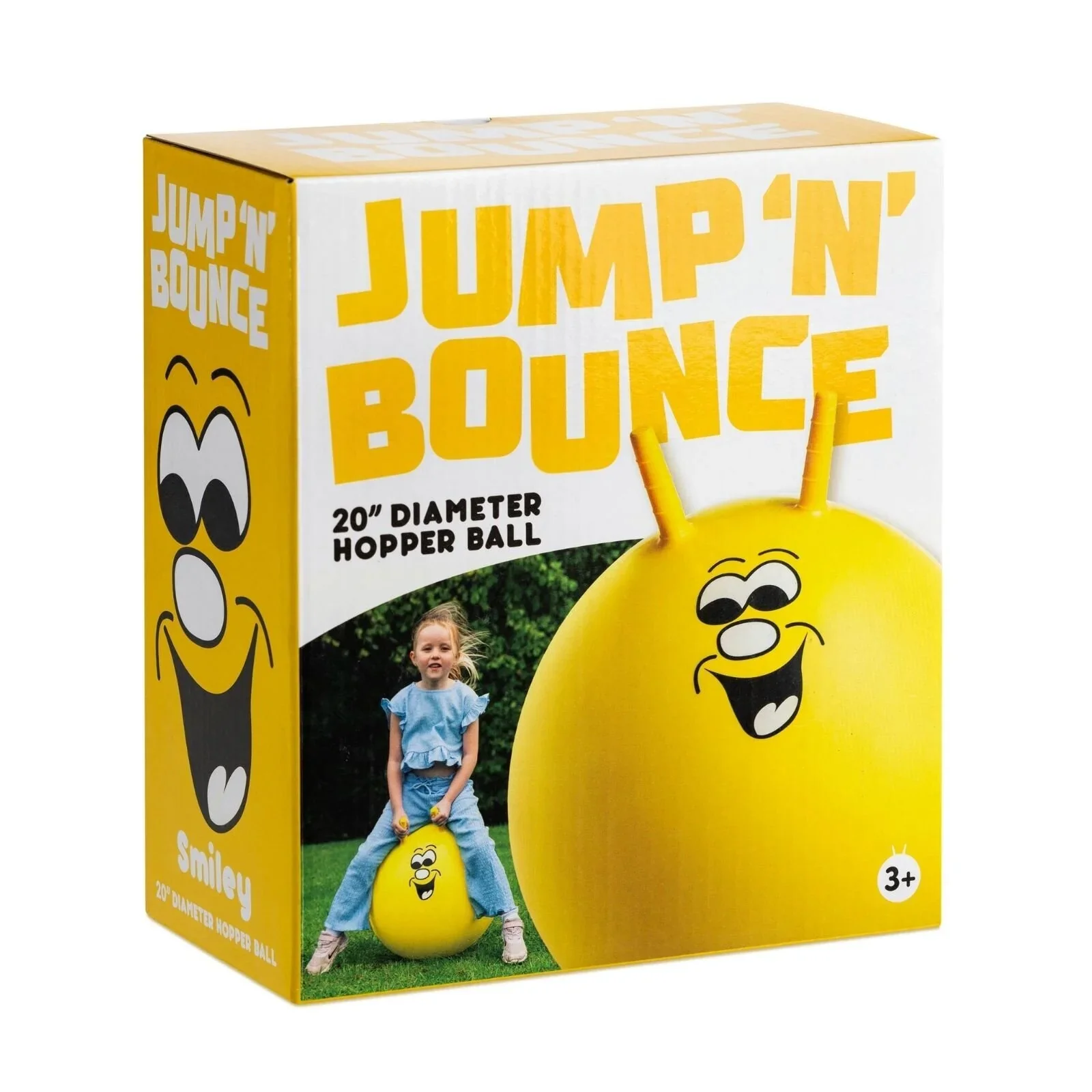 Jump 'N' Bounce Smiley Hopper 50cm - Yellow - Image 9
