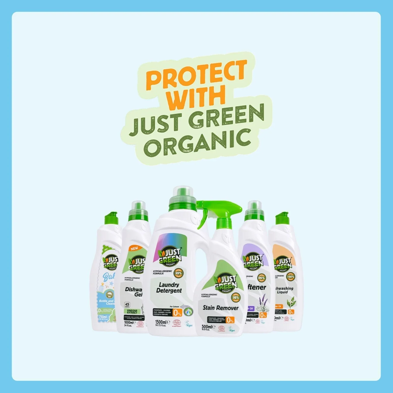 Just Green Organic Baby Bottle & Nipple Cleaner 750ml - Image 7