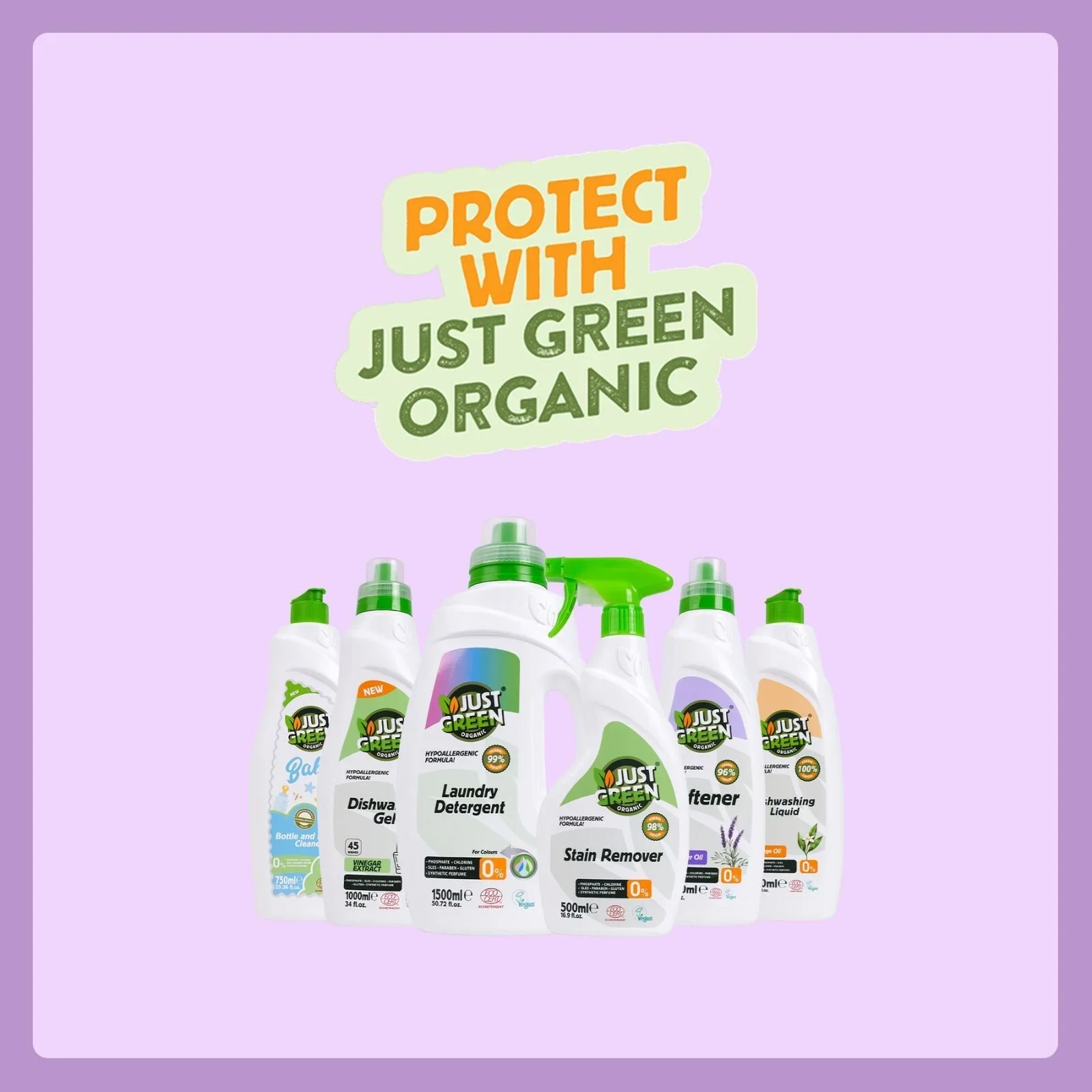 Just Green Organic Baby Laundry Softener 1000ml - Image 7