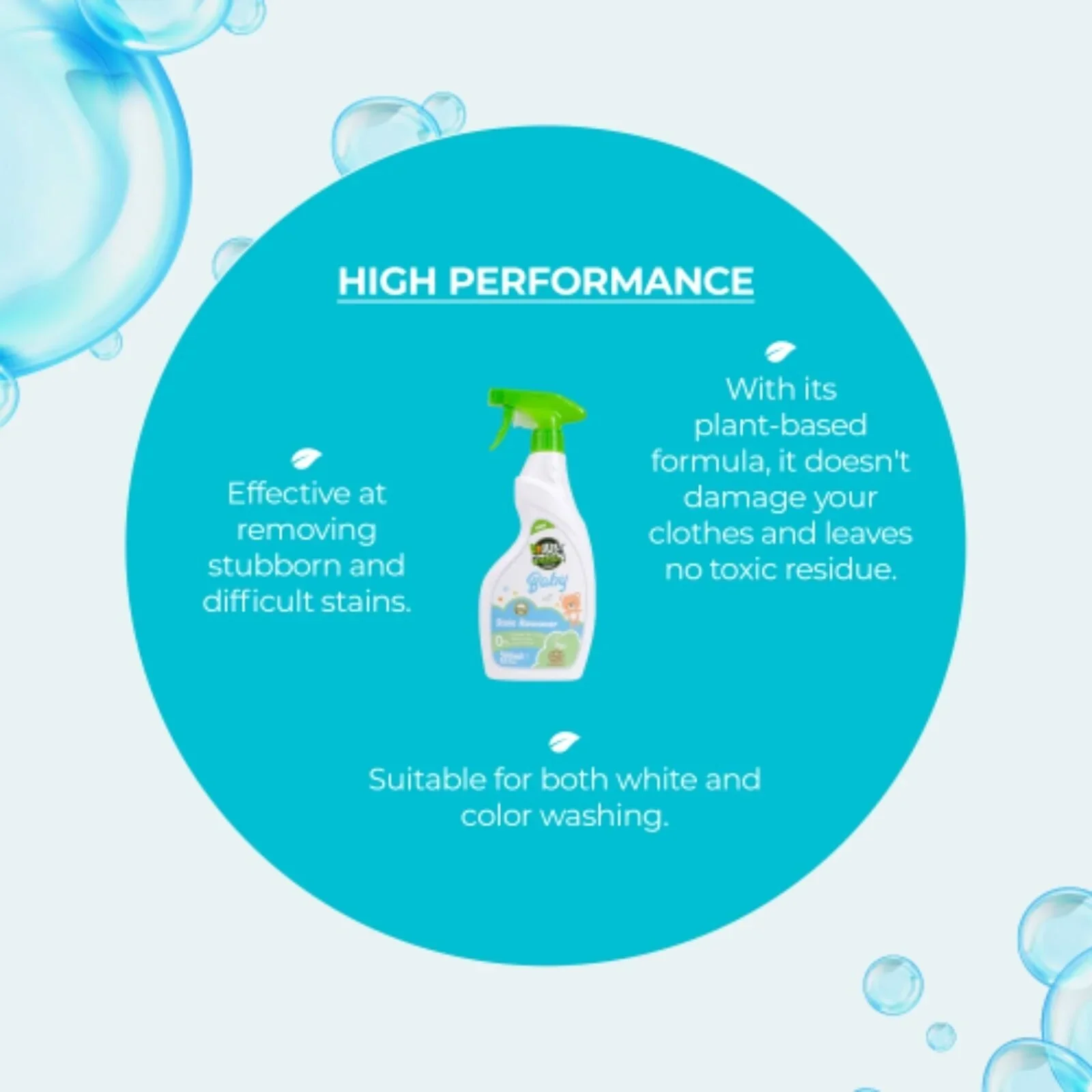 Just Green Organic Baby Stain Remover 500ml - Image 4