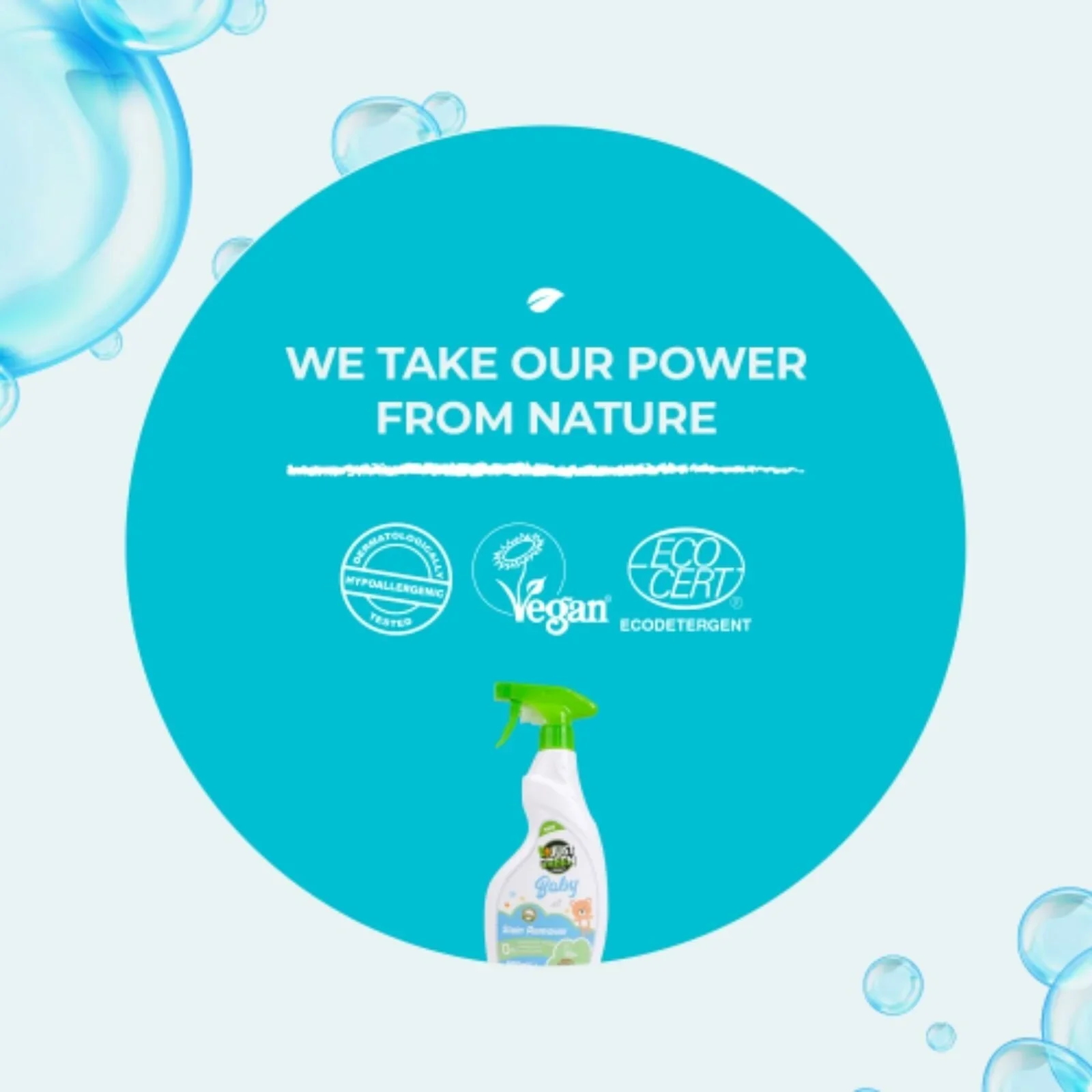 Just Green Organic Baby Stain Remover 500ml - Image 5
