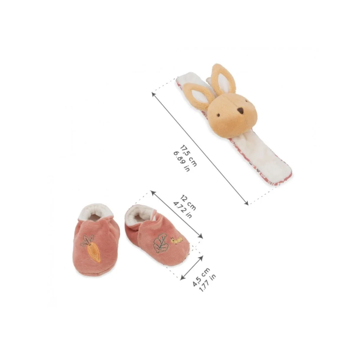 Kaloo Rattle & Slippers - Rabbit - Image 5